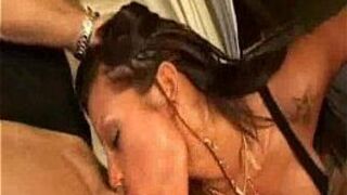 Sexy pornstar sucks and fucks on couch porn video