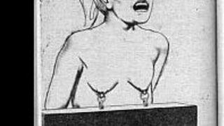 Admire black and white cartoon porn with women suffering sexy bondage porn video